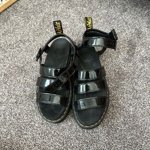 Doc Martens Patent Leather Blaire Sandal